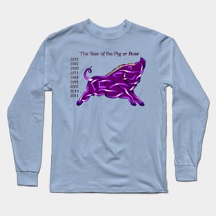 Chinese Boar Long Sleeve T-Shirt